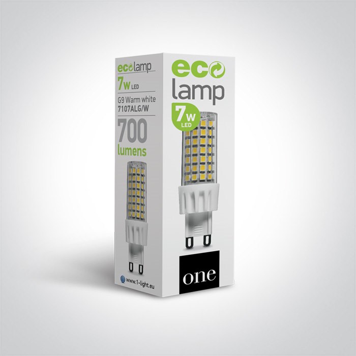 7107ALG/W żarówka LED G9 7W 3000K 230V