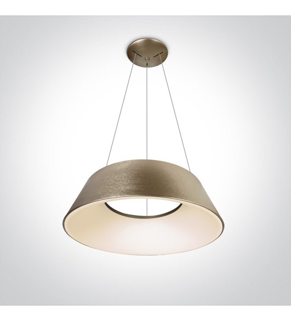 63058/BGL/W lampa wisząca w kolorze szczotkowanego