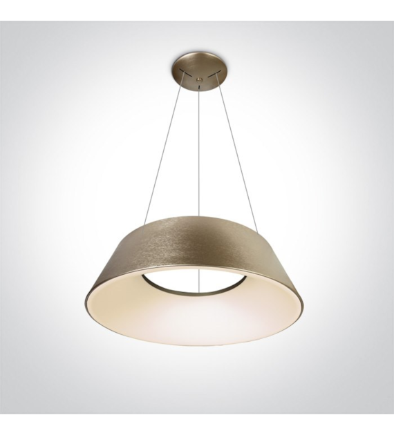 63058/BGL/W lampa wisząca w kolorze szczotkowanego