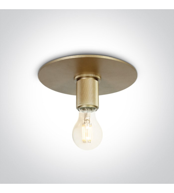 Dekoracyjna oprawa wpuszczana 1xE27 kolor mosiądz