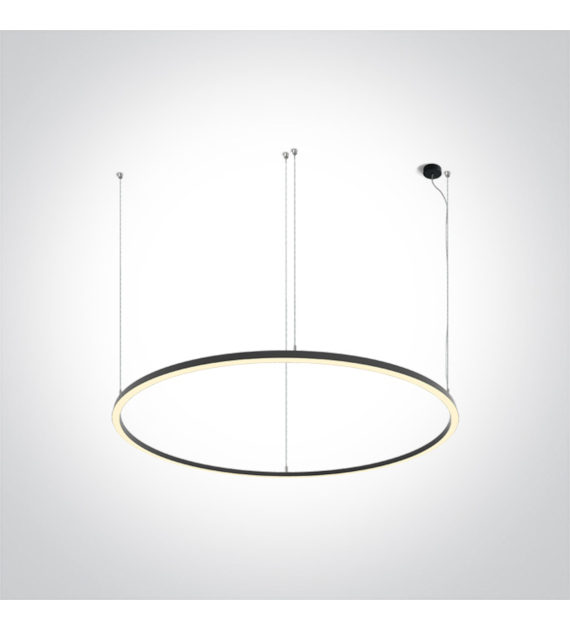 62156D/B/W Lampa wisząca Ring 180 czarn 100W 3000K