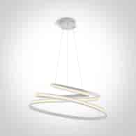 63046A/W biała lampa wisząca LED 3000K 45W; zasila