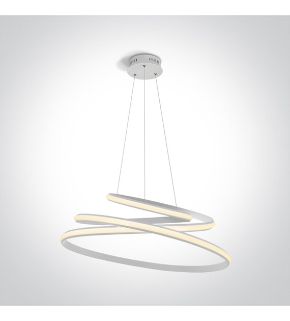 63046A/W biała lampa wisząca LED 3000K 45W; zasila