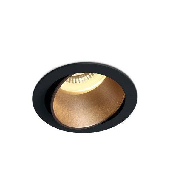 11105M/B/BS Wpust czarny z mosiężnym GU10 One