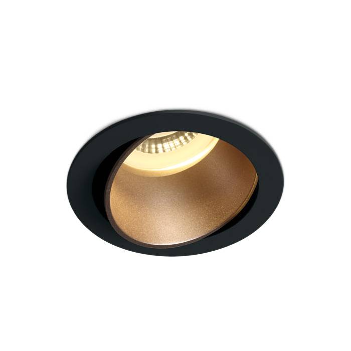 11105M/B/BS Wpust czarny z mosiężnym GU10 One