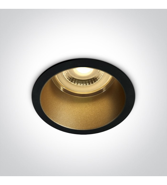 10105D8/B/BS Wpust Ormos czarno-mosiężny GU10 10W