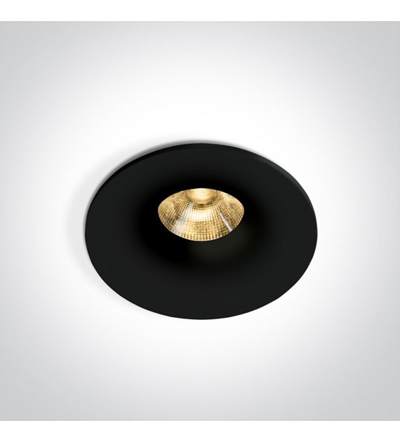 10107DB/B/W Wpust Loara czarny 6,5W 3000K IP65 One