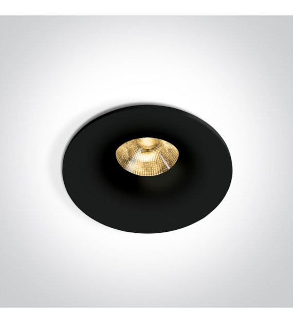 10107DB/B/W Wpust Loara czarny 6,5W 3000K IP65 One