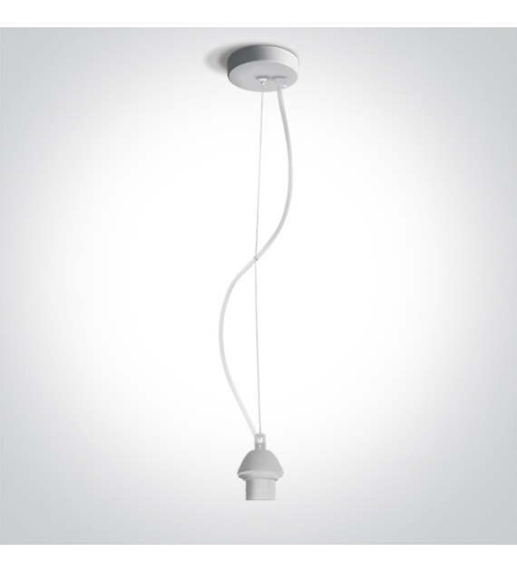 63126A/W  Lampa wisząca biała E27