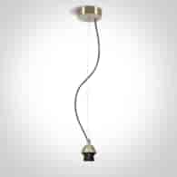 63126A/BBS Lampa wisząca mosiądz E27