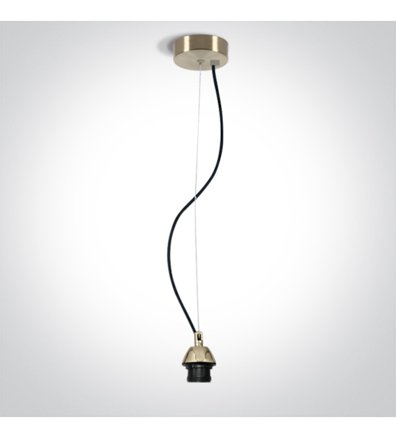 63126A/BBS Lampa wisząca mosiądz E27