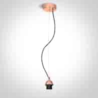 63126A/CU  Lampa wisząca miedziana E27