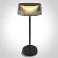61106/B/W Akumulatorowa lampa stołowa czarna IP 54