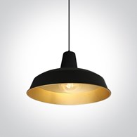 63020/B/BS Lampa wisząca Kriselia czarno-mosiężna