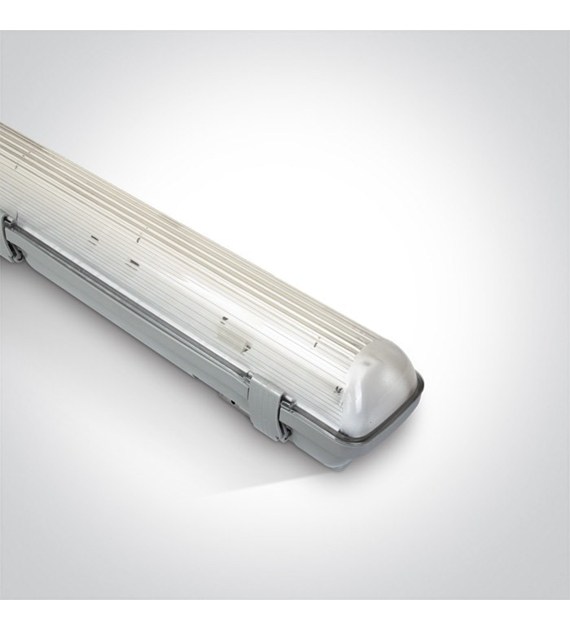 38158E szara oprawa przemysłowa IP65 T8 LED PC/PC