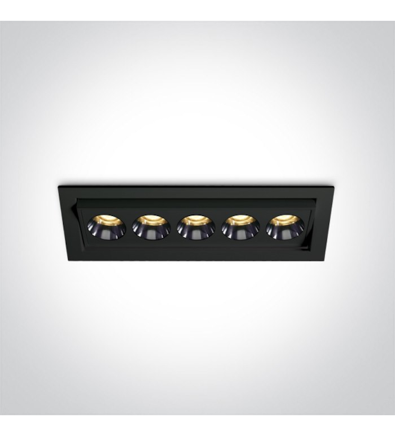 51012H/B/W Czarna wpuszczana oprawa punktowa 12W