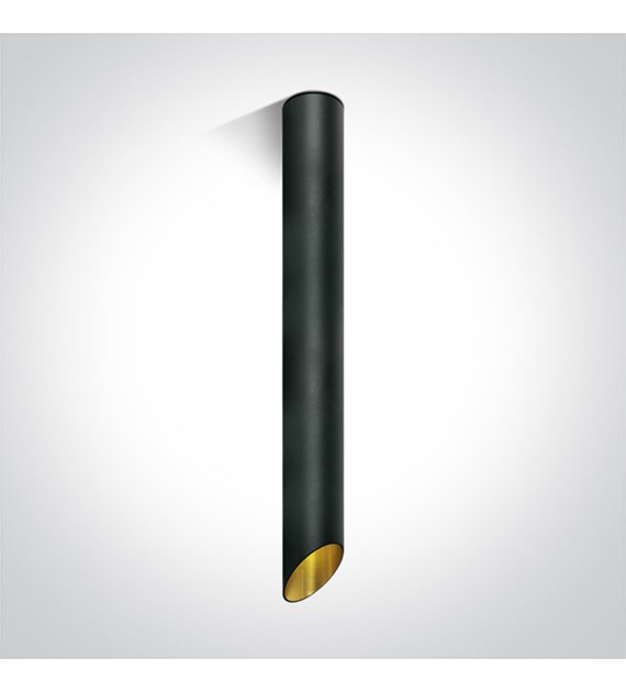 12105E3/B/GL czarna oprawa sufitowa ze złotym odbł