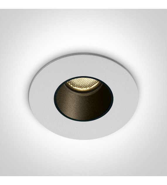 10102H/W/C wpust COB LED biały IP65 4000K 2W dark