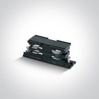 41008A/B Łącznik niewidoczny czarny do szyn 3-faz.