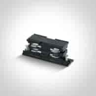 41008A/B Łącznik niewidoczny czarny do szyn 3-faz.