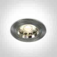 10105/MC Wpust mat chrom z oprawką GU5.3 MR16 50W