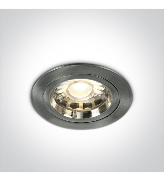 10105/MC Wpust mat chrom z oprawką GU5.3 MR16 50W