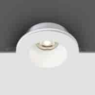 10105GT2 Biały gipsowy wpust z oprawką GU10