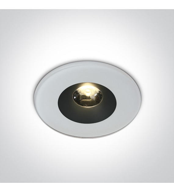 10106V/W/W biały wpust LED 6W 100-240V 3000K; w ko