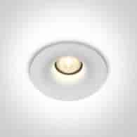 10107DB/W/W biały wpust COB LED IP54 3000K 7W dark