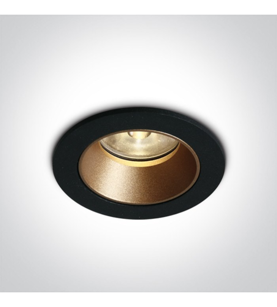 10107K/B/W czarny wpust COB LED 3000K 7W dark ligh