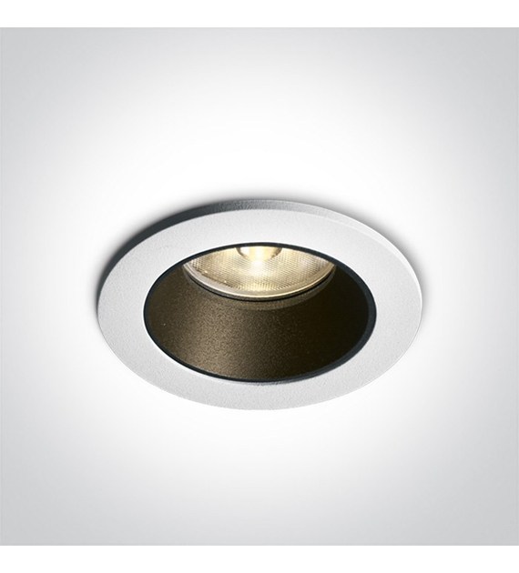 10107K/W/W biały wpust COB LED 3000K 7W dark light