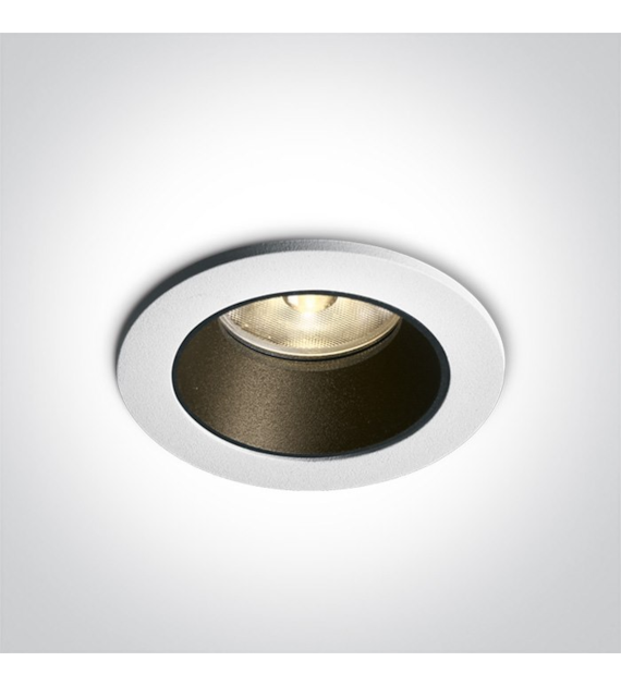 10107K/W/W biały wpust COB LED 3000K 7W dark light