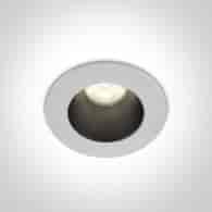 10108D1/W/W biały wpust COB LED 3000K 8W dark ligh