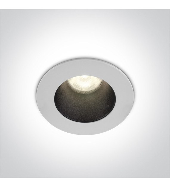 10108D1/W/W biały wpust COB LED 3000K 8W dark ligh