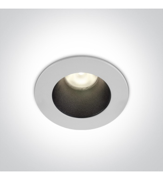 10108D1/W/W biały wpust COB LED 3000K 8W dark ligh