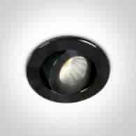 11103B/B/W Wpust czarny LED 3000K 1W/2W IP20