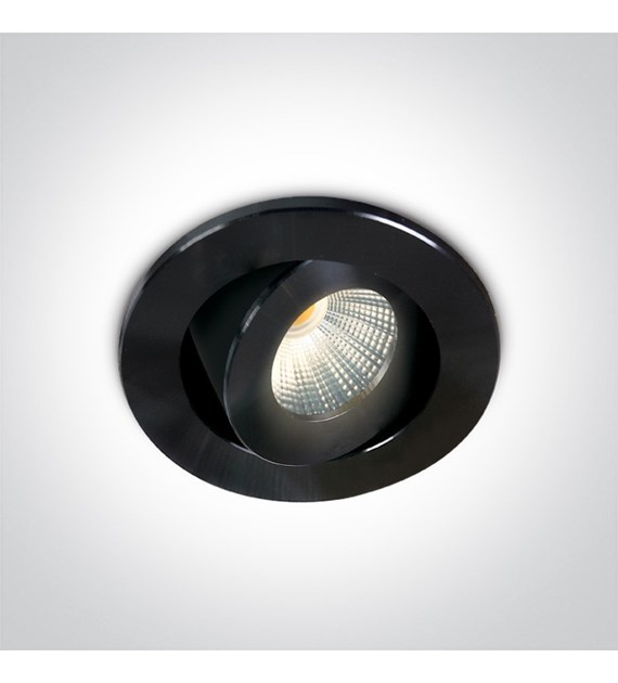 11103B/B/W czarny wpust COB LED 3000K 1W / 3W; wym