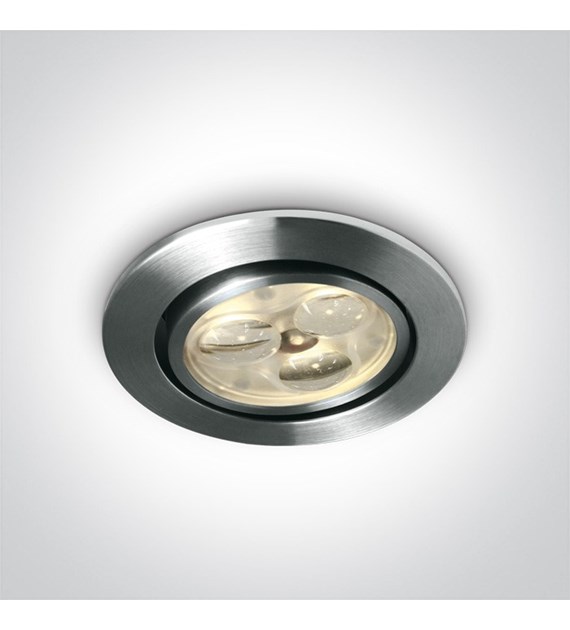 11103N/AL/D/35 aluminiowu wpust LED 6000K 3x1W; wy