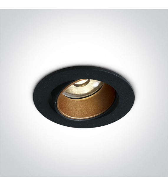 11104K/B/W Wpust Medousa czarny LED 4W 3000K IP20