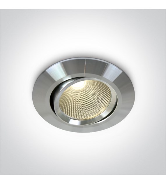 11112/AL/W aluminiowy wpust COB LED 3000K 12W; wym