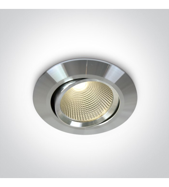 11112/AL/W aluminiowy wpust COB LED 3000K 12W; wym