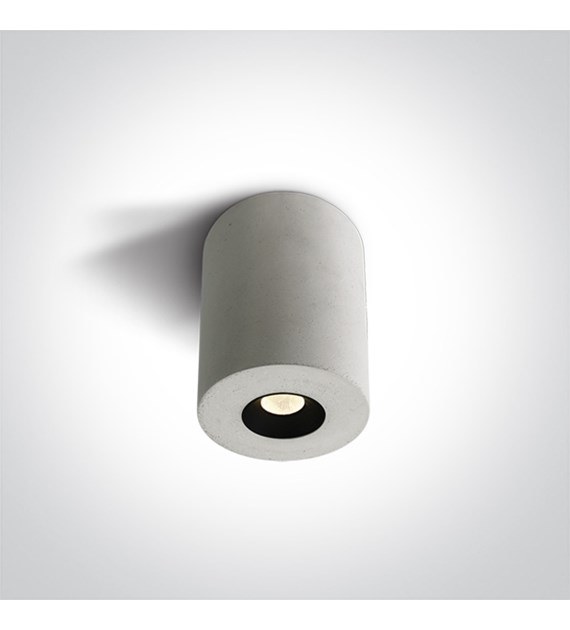 12104M/W biała cementowa oprawa sufitowa z czarnym