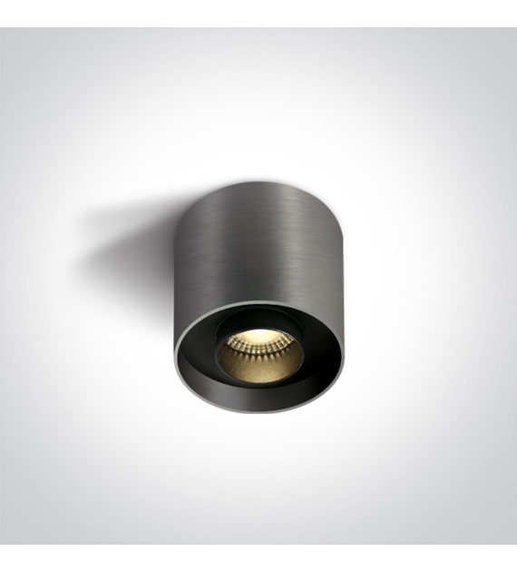 12108D/MG/W cylinder sufitowy metaliczny szary LED