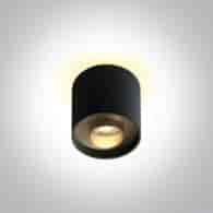 12108DB/B/W czarny cylinder sufitowy z podświetlen