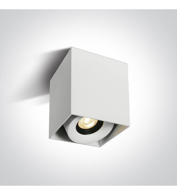 12108XA/W/W biały cylinder COB LED 3000K; zasilacz