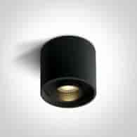 12122D/B/W czarny cylinder sufitowy LED 22W 3000K