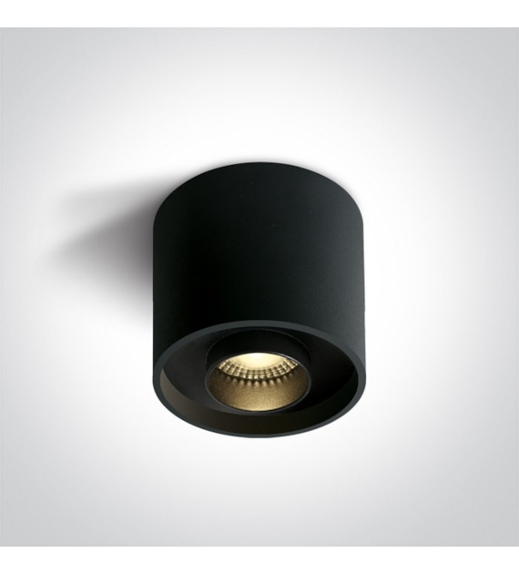 12122D/B/W czarny cylinder sufitowy LED 22W 3000K
