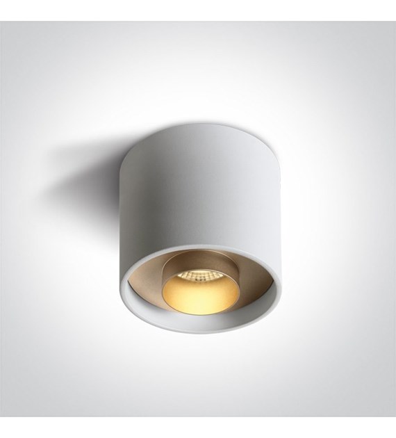 12122D/W/W biały cylinder sufitowy LED 22W 3000K 2