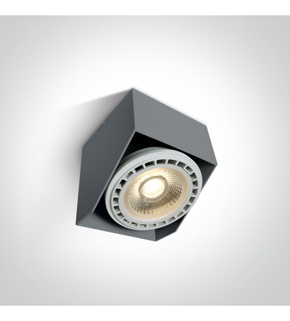 12138G/G szara regulowana oprawa sufitowa z oprawk