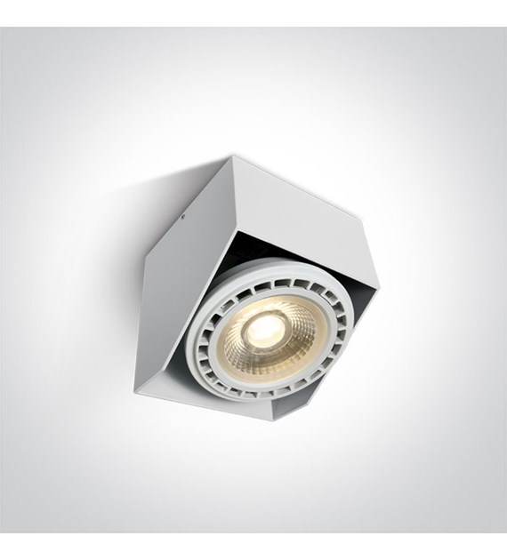 12138G/W biała regulowana oprawa sufitowa z oprawk